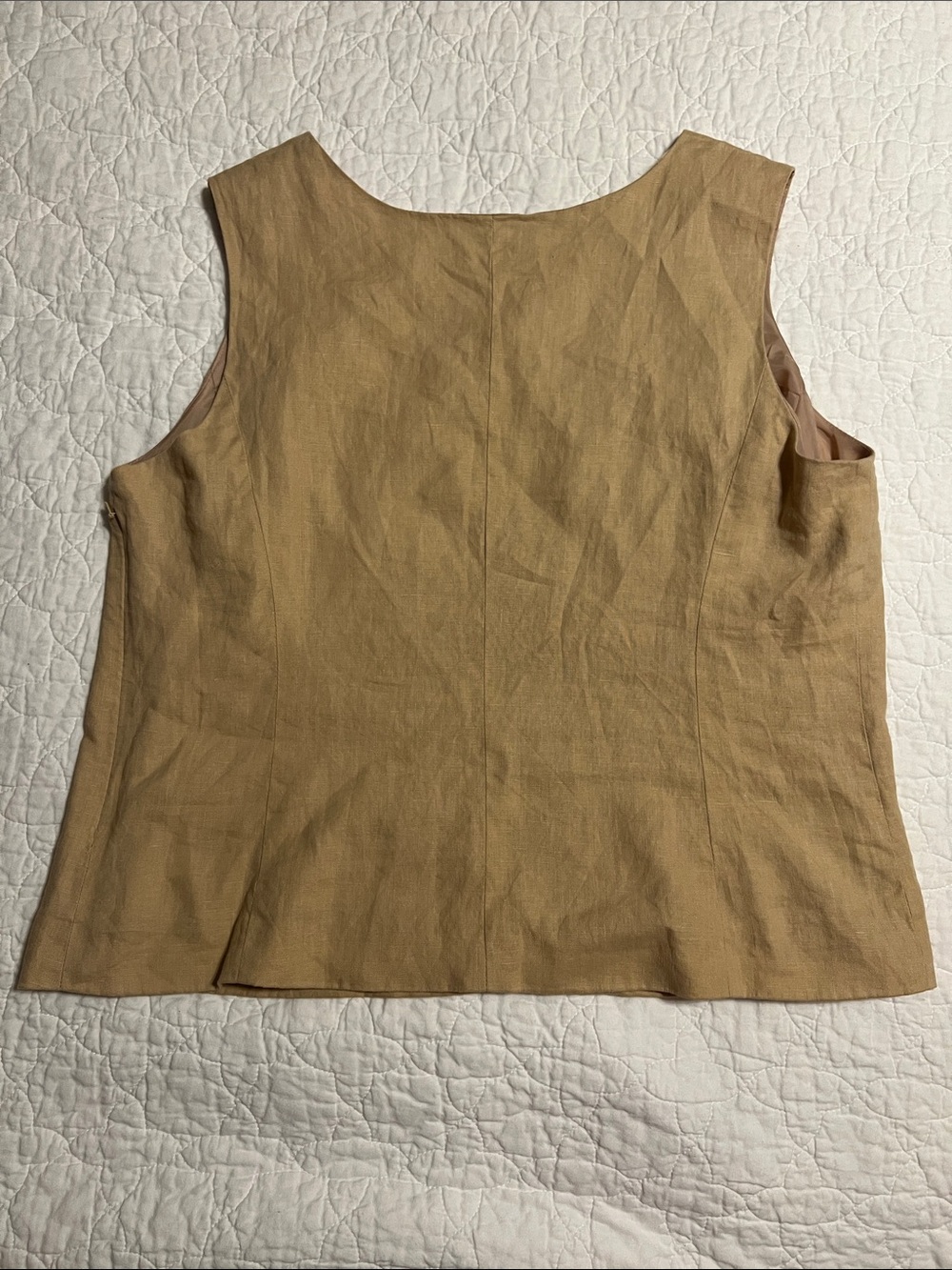 Merona Linen Shell khaki XL - Picture 3 of 4